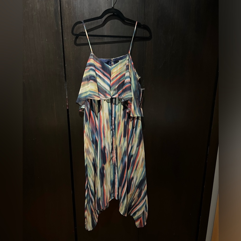 A.N.A -NWT Medium Cabana multicolor cold shoulder sundress. Beautiful colors!